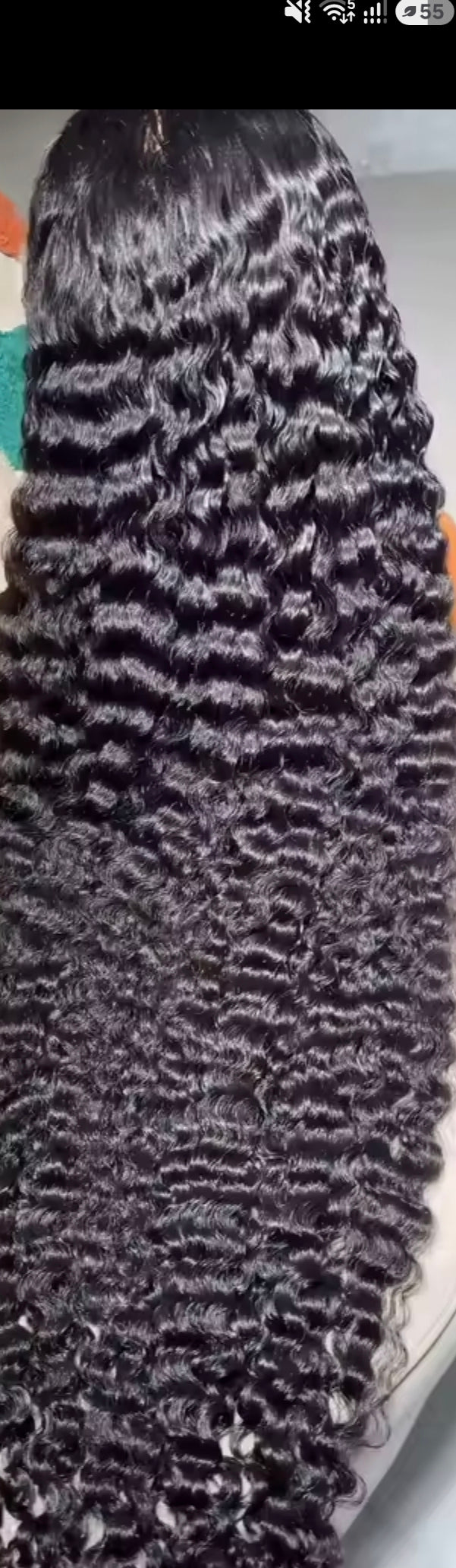 Long Curly Black Hair