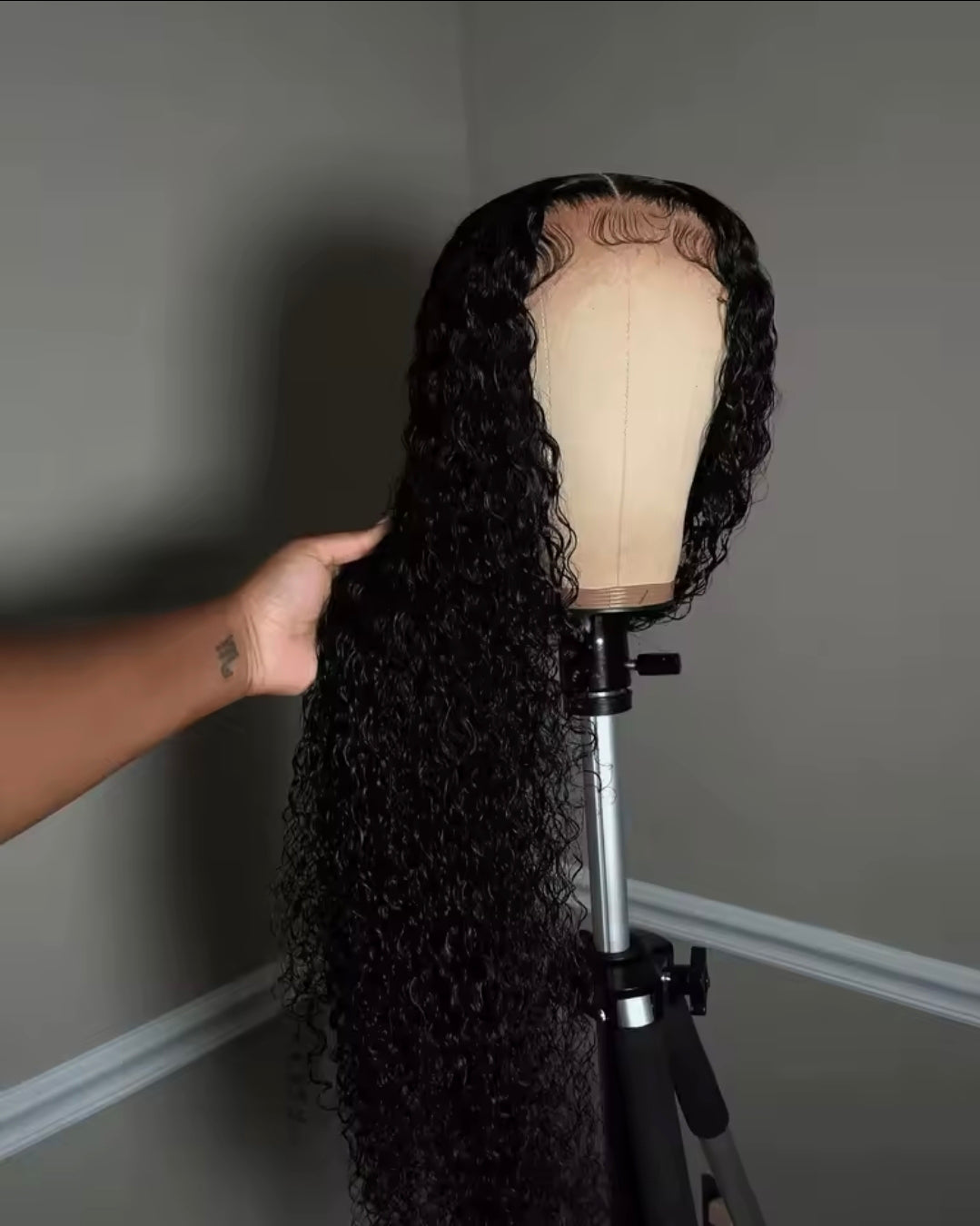 Long Curly Black Hair